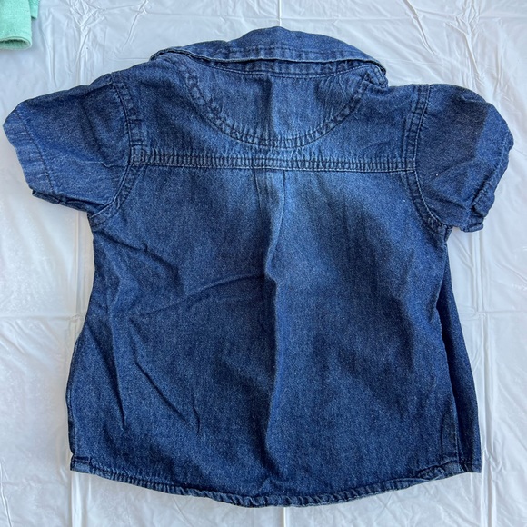 Denim button down for toddler 24 months 7 for all Mankind - Picture 2 of 3
